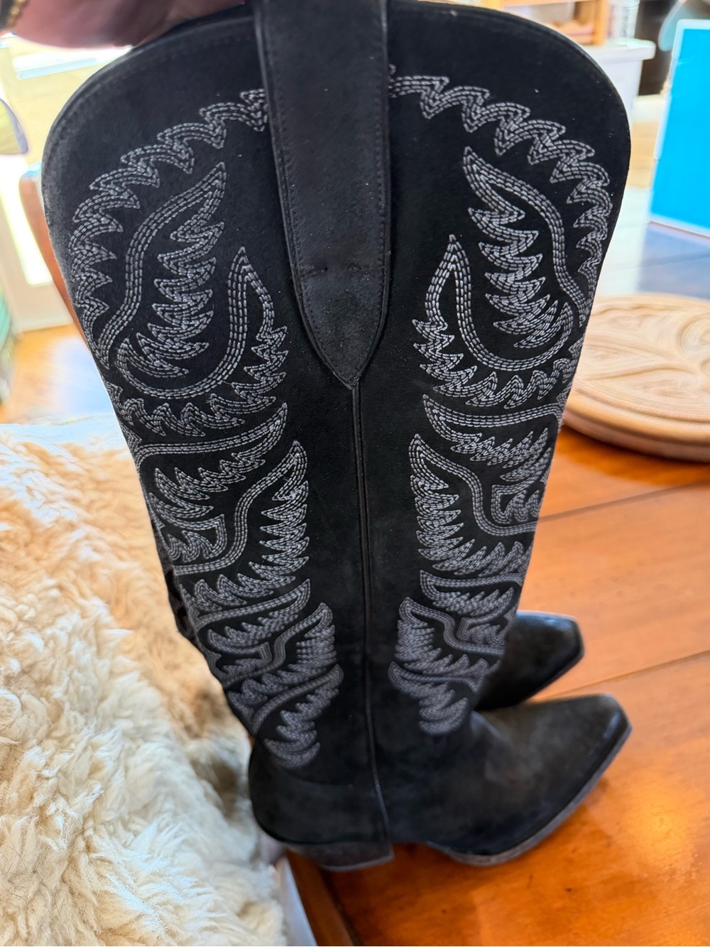 Ariat Black Suede women’s Casanova Style - Picture 7 of 9